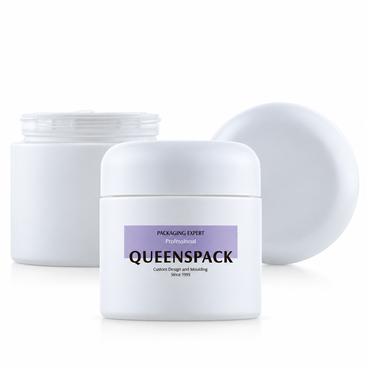 Q0359 Glass cream bottle