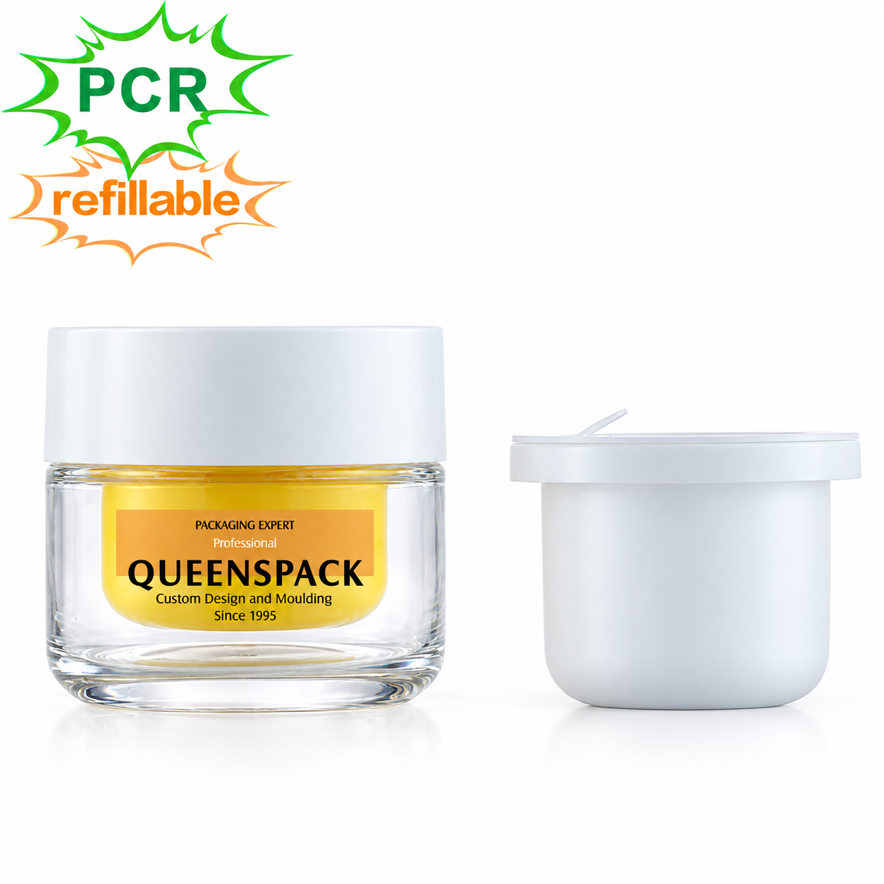 QS1003U Glass cream bottle